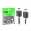Кабель HDMI - HDMI Hoco US08 (ver 2.0, оплетка нейлон, 1 м) Черный