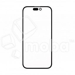 Стекло для переклейки iPhone 14 Pro в сборе с OCA пленкой Черный - OR (Mitsubishi)