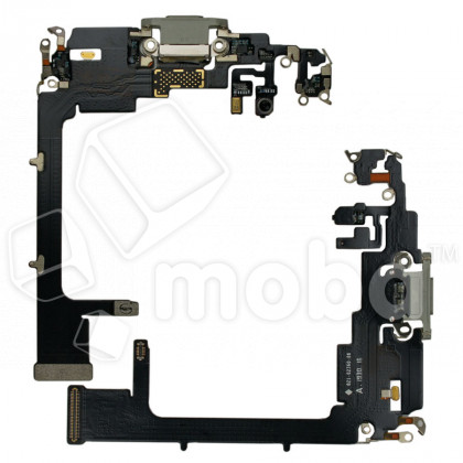 Шлейф для iPhone 11 Pro (A2215) на системный разъем/микрофон Белый