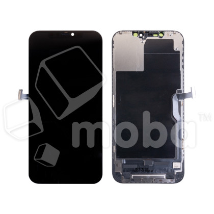 Дисплей для iPhone 12 Pro Max (A2411) в сборе с тачскрином Черный - (In-Cell, Full HD) (с верификацией = с привязкой без ошибки)