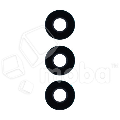 Стекло камеры для Huawei Honor 400 Lite (ABR-NX1) (комплект 3 шт.) Черный