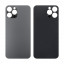 Задняя крышка для iPhone 12 Pro Max (A2411) Серый (стекло, широкий вырез под камеру, логотип)