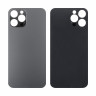 Задняя крышка для iPhone 12 Pro Max (A2411) Серый (стекло, широкий вырез под камеру, логотип)