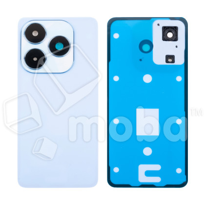 Задняя крышка для Tecno Spark 20 (KJ5/KJ5n) Голубой - Премиум