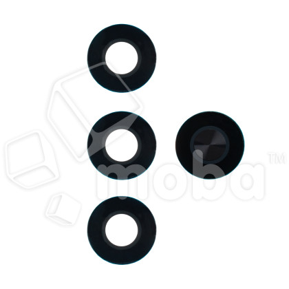 Стекло камеры для Huawei Honor X8c (ABR-LX1) (комплект 4 шт.) Черный