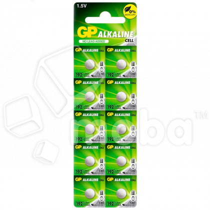 Батарейка AG3/LR736/LR41/392A/192 GP Alkaline 1.5V (10 шт. в блистере)