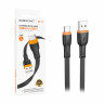 Кабель USB - Type-C Borofone BX118 (3A, плоский) Черный