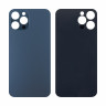 Задняя крышка для iPhone 12 Pro Max (A2411) Синий (стекло, широкий вырез под камеру, логотип)