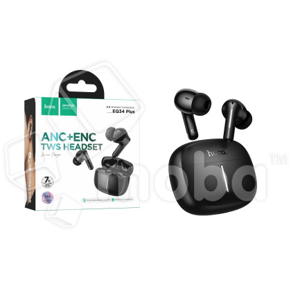 Беспроводные наушники Bluetooth Hoco EQ34 Plus (TWS, вакуумные, активное шумоподавление) Черный