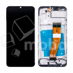 Дисплей для Samsung Galaxy A03 (A035F) модуль c рамкой Черный - OR Ref. (SP)