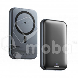 Внешний Аккумулятор (Power Bank) Remax RPP-D2 10000 mAh (30W, PD, MagSafe 15W, Type-C, LED дисплей) Серый