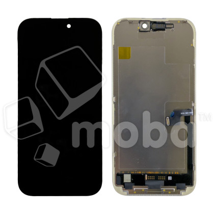 Дисплей для iPhone 16 Pro (A3293) в сборе с тачскрином Черный - (Hard OLED) (площадка под IC)