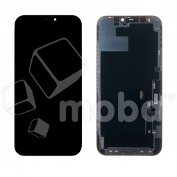 Дисплей для iPhone 12/12 Pro (A2403/A2407) в сборе с тачскрином Черный - (Hard OLED) (площадка под IC)