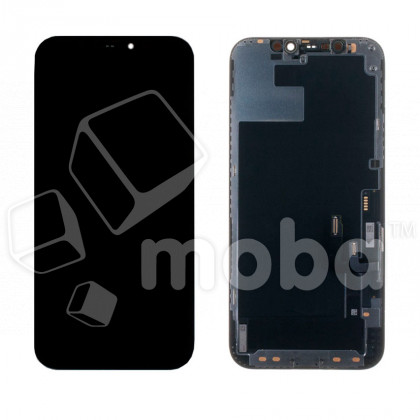 Дисплей для iPhone 12/12 Pro (A2403/A2407) в сборе с тачскрином Черный - (Hard OLED) (площадка под IC)