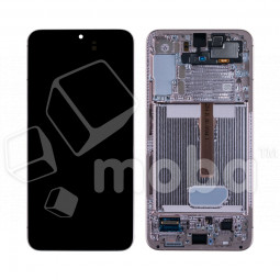 Дисплей для Samsung Galaxy S22+ (S906B) модуль с рамкой Розовый - OR (SP)