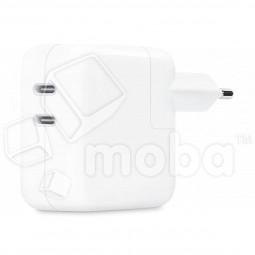 Сетевое зарядное устройство Type-C для iPhone 15/15 Plus/15 Pro/15 Pro Max/16/16 Plus/16 Pro/16 Pro Max (50W, PD, 2 порта) Белый
