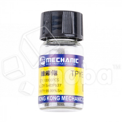 Шарики для пайки (реболлинга) Mechanic XZ10  (0.35 мм, 10 000 шт.)
