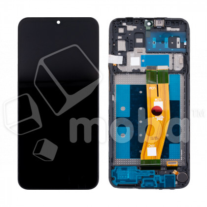 Дисплей для Samsung Galaxy A14 4G (A145F) модуль с рамкой Черный - OR Ref. (SP)