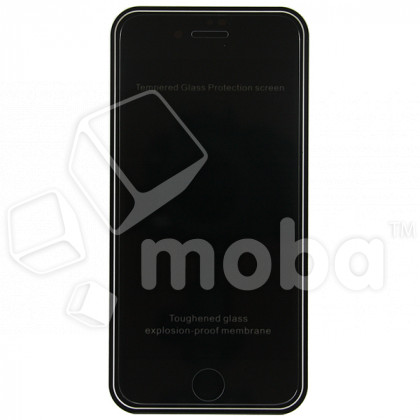 Защитное стекло "Антишпион" для iPhone 7/8/SE (2020)/SE (2022) Черный (Закалённое, полное покрытие)