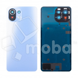 Задняя крышка для Xiaomi Mi 11 Lite/Mi 11 Lite 5G/11 Lite 5G NE (M2101K9AG/M2101K9G/2109119DG) Голубой - Премиум