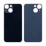 Задняя крышка для iPhone 13 mini (A2630) Черный (стекло, широкий вырез под камеру, логотип)