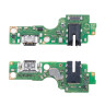 Шлейф для Infinix Hot 50 4G (X6882) плата на системный разъем/разъем гарнитуры/микрофон - Премиум