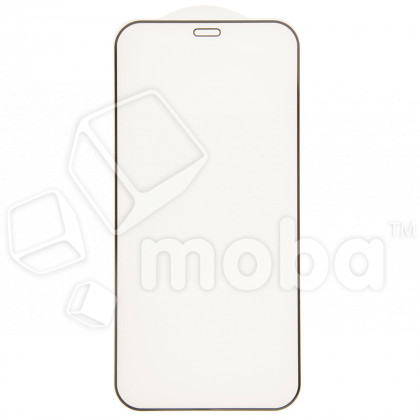 Защитное стекло "Премиум" для iPhone 12 mini Черный (Закалённое+, полное покрытие)