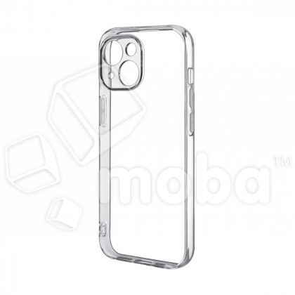 Чехол-накладка для iPhone 15 (с защитой камеры, прозрачный)