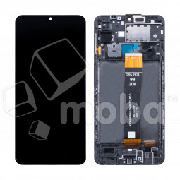 Дисплей для Samsung Galaxy A12 Nacho (A127F) модуль c рамкой Черный - OR Ref. (SP)