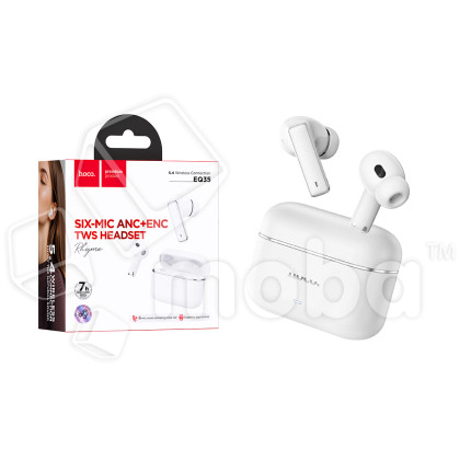 Беспроводные наушники Bluetooth Hoco EQ35 (TWS, вакуумные, активное шумоподавление) Белый