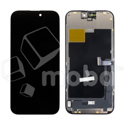 Дисплей для iPhone 15 Pro (A3102) в сборе с тачскрином Черный - (In-Cell, Full HD, 120 Гц) (площадка под IC)