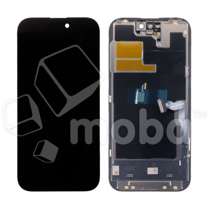 Дисплей для iPhone 14 Pro (A2891) в сборе с тачскрином Черный - DD (Soft OLED, Full HD, 120 Гц) (площадка под IC)
