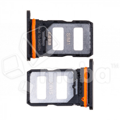 Держатель SIM для Xiaomi Poco X5 Pro 5G (22101320G) Черный