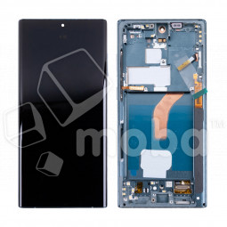 Дисплей для Samsung Galaxy S22 Ultra (S908B/S9080) модуль с рамкой Зеленый - (OLED)