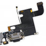 Шлейф для iPhone 6 на системный разъем/разъем гарнитуры/микрофон Серый