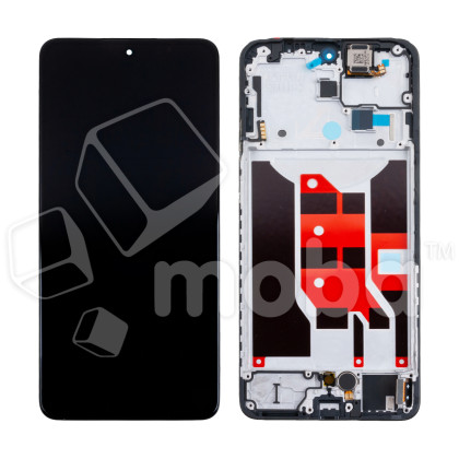 Дисплей для OPPO Reno 12 F 4G (CPH2687) модуль с рамкой Черный - (OLED)