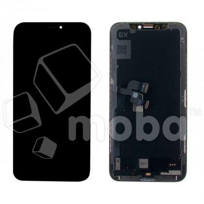 Дисплей для iPhone X (A1865/A1901) в сборе с тачскрином Черный - (Hard OLED) Стандарт