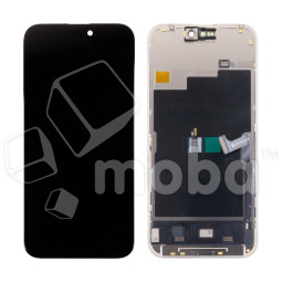 Дисплей для iPhone 15 Pro Max (A3106) в сборе с тачскрином Черный - DD (Soft OLED, Full HD, 120 Гц) (площадка под IC)