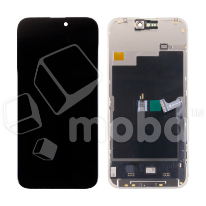 Дисплей для iPhone 15 Pro Max (A3106) в сборе с тачскрином Черный - DD (Soft OLED, Full HD, 120 Гц) (площадка под IC)