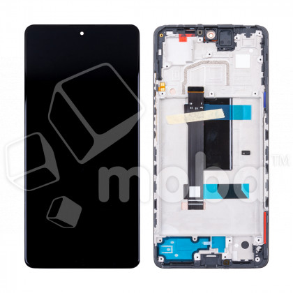 Дисплей для Xiaomi Poco X5 Pro 5G/Redmi Note 12 Pro 5G (22101320G/22101316C) модуль с рамкой Черный - OR (SP)