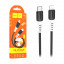 Кабель Type-C - Lightning Hoco X82 (3A, 20W, PD, оплетка силикон, термостойкий) Черный