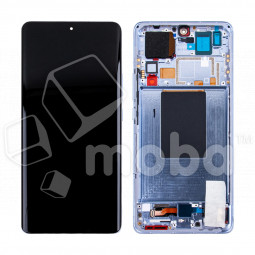 Дисплей для Xiaomi 12 Pro (2201122G) модуль с рамкой Голубой - OR (SP)