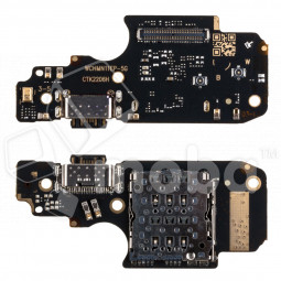 Шлейф для Xiaomi Poco X4 Pro 5G (2201116PG) плата системный разъем/разъем SIM/микрофон