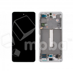 Дисплей для Samsung Galaxy S21 FE (G990B) модуль с рамкой Белый - OR (SP)