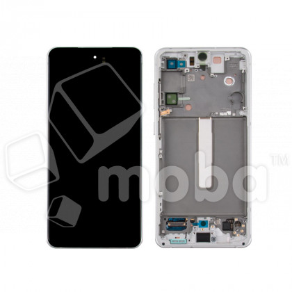 Дисплей для Samsung Galaxy S21 FE (G990B) модуль с рамкой Белый - OR (SP)