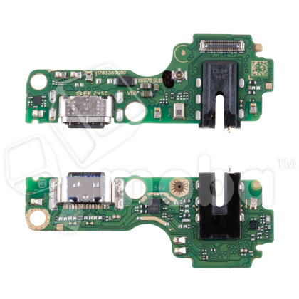 Шлейф для Tecno Spark 30C 4G (KL5n) плата на системный разъем/разъем гарнитуры/микрофон