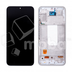 Дисплей для Samsung Galaxy A54 5G (A546E) модуль с рамкой Белый - (OLED) (Full Size)