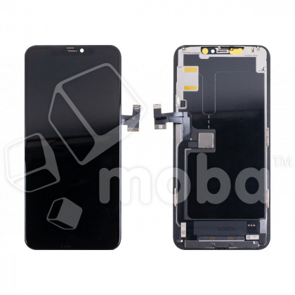Дисплей для iPhone 11 Pro Max (A2218) в сборе с тачскрином Черный - (Hard OLED) (площадка под IC)