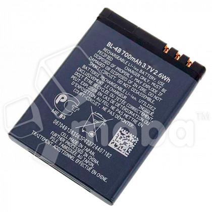 Аккумулятор для Nokia 6111/2630/2660/2760/7070/7370/7373/7500/N76 (BL-4B)