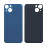 Задняя крышка для iPhone 13 (A2635) Синий (стекло, широкий вырез под камеру, логотип)